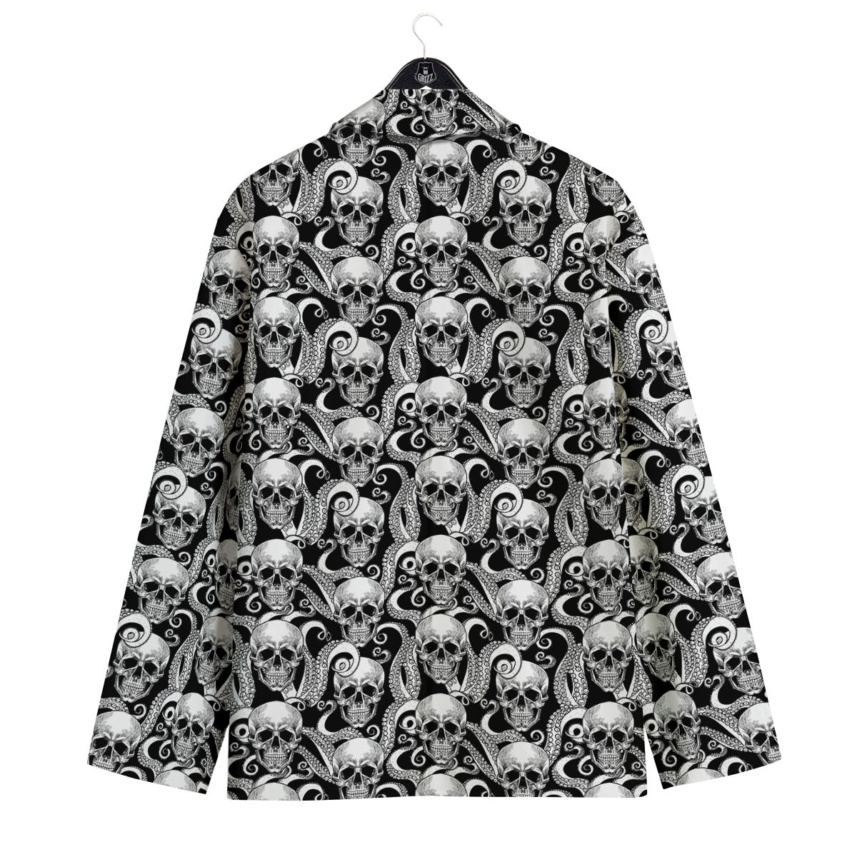 Skull Octopus Tentacles Print Pattern Men's Sport Coat-grizzshop