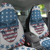 Skull Patriotic American Print Car Seat Covers-grizzshop