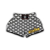 Skull Pattern Print Muay Thai Boxing Shorts-grizzshop