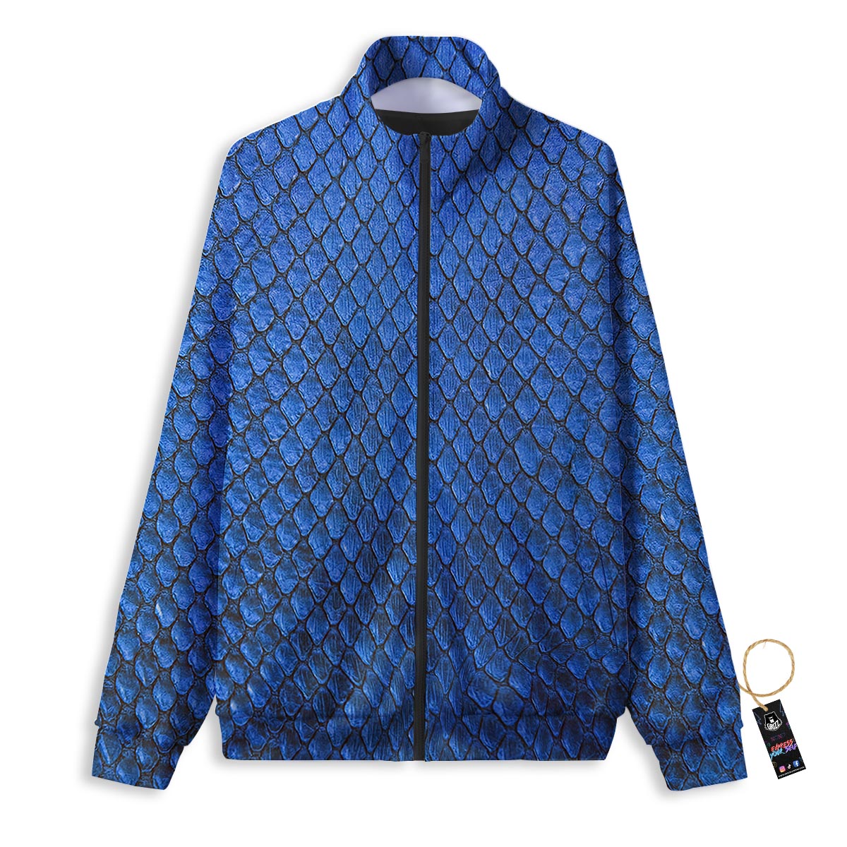 Skull Pentagram Satan Goat Print Pattern Track Jacket-grizzshop