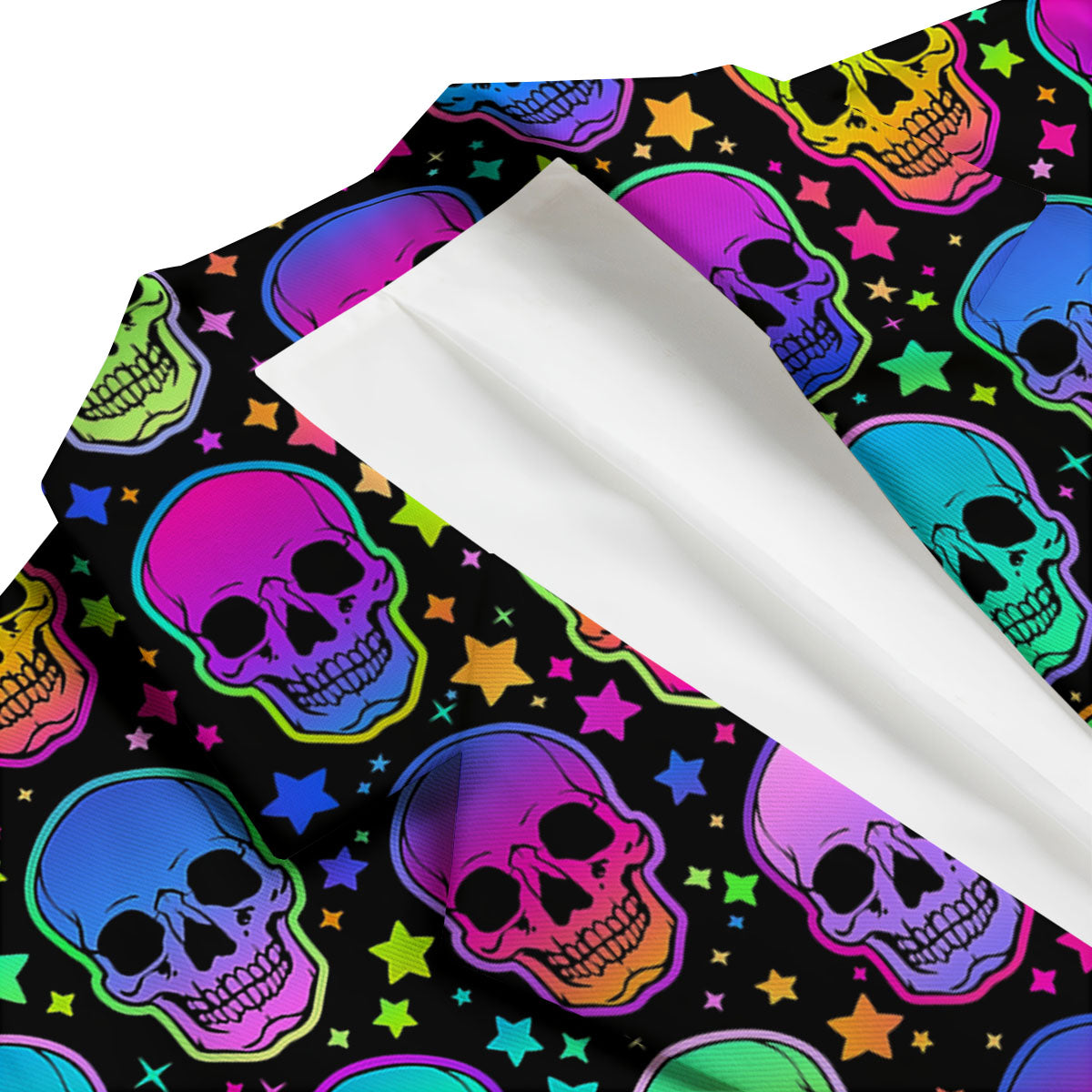 Skull Psychedelic Print Pattern Men's Blazer-grizzshop