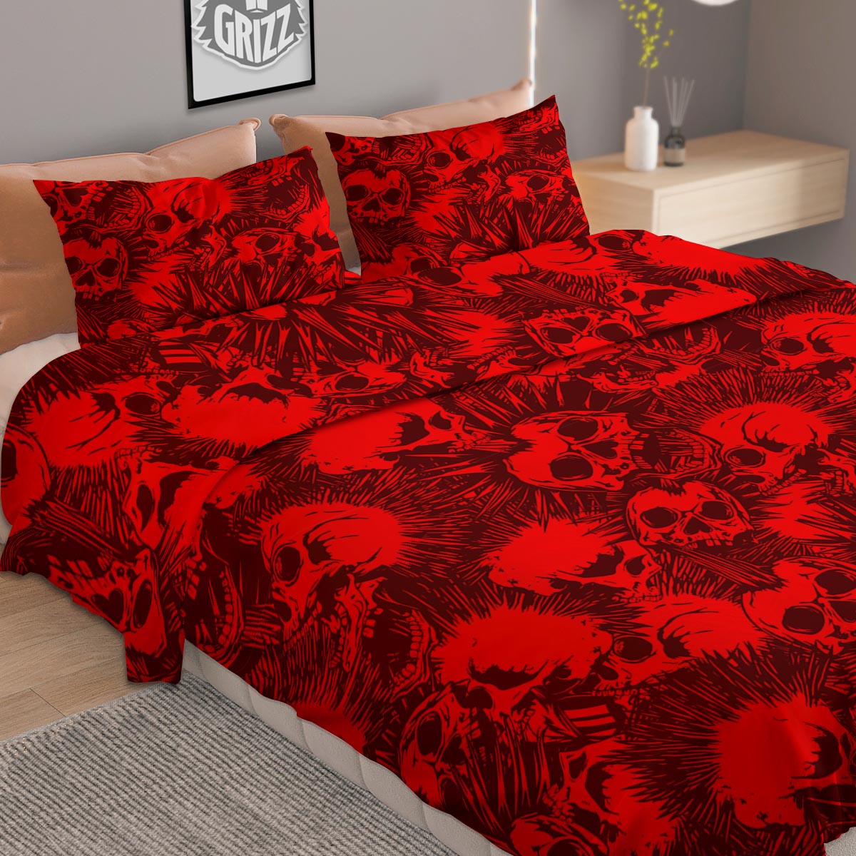 Snakeskin Yellow And Black Print Duvet Cover Bedding Set