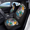 Skull Relax On Beach Print Car Seat Covers-grizzshop