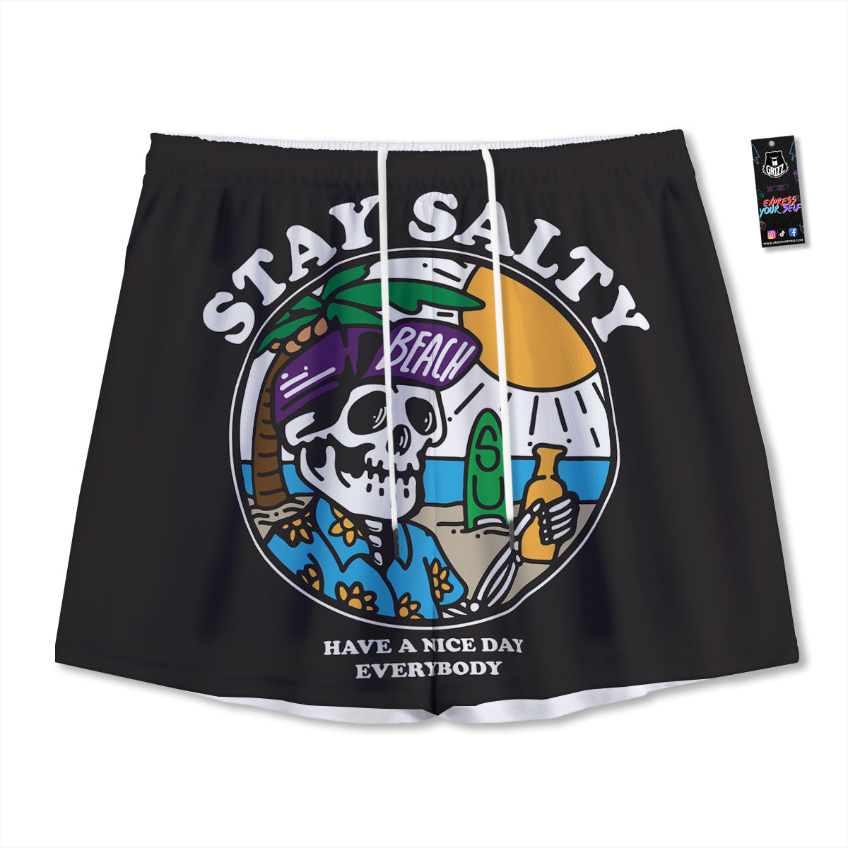 Stewart Tartan Blue And Green Print Mesh Shorts