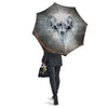 Skull Satanic Pentagram Print Umbrella-grizzshop