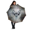 Skull Satanic Pentagram Print Umbrella-grizzshop