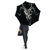 Skull Symbol Satan Goat Print Umbrella-grizzshop