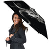 Skull Symbol Satan Goat Print Umbrella-grizzshop