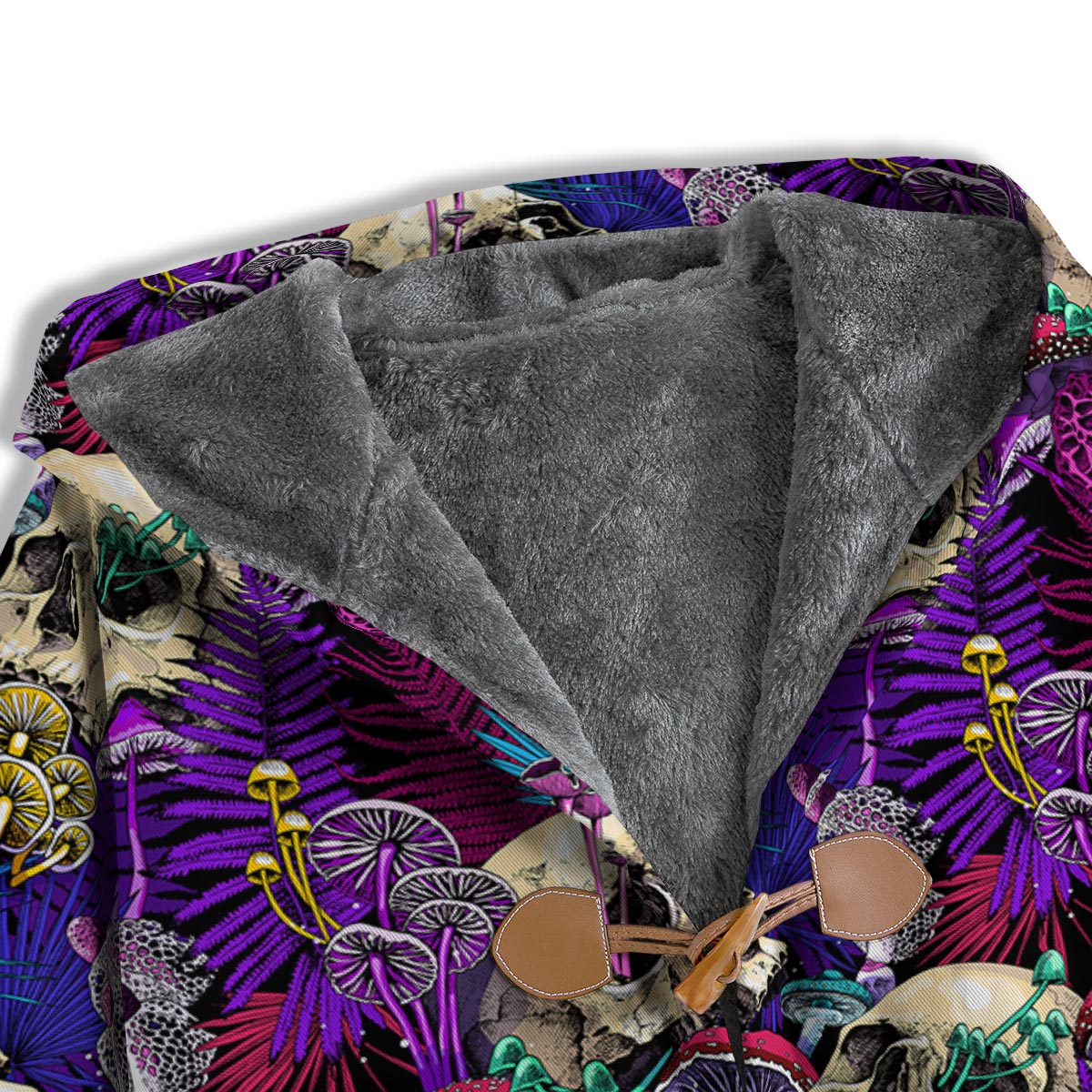 Skull Trippy Print Pattern Men's Windbreaker Jacket-grizzshop