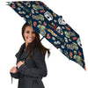 Skull Vintage Print Pattern Umbrella-grizzshop