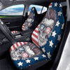 Skull With Sunglasses American Print Car Seat Covers-grizzshop