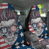 Skull With Sunglasses American Print Car Seat Covers-grizzshop