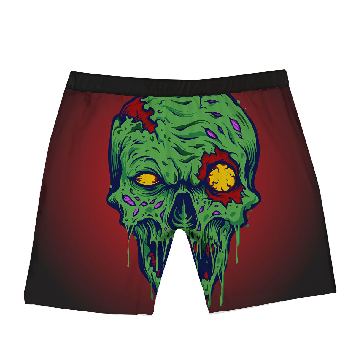 Skull Zombie Scary Horror Print Boxer Briefs-grizzshop