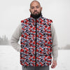 Skull Christmas Santa Print Pattern Down Vest