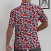 Skull Christmas Santa Print Pattern Untucked Shirts-grizzshop