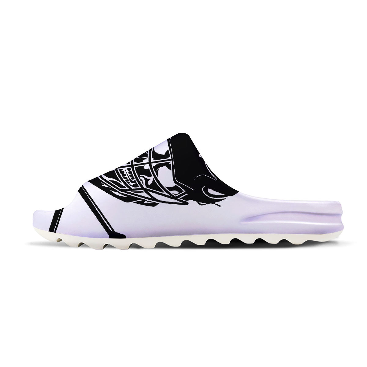 Skull Lacrosse Print Sandals-grizzshop
