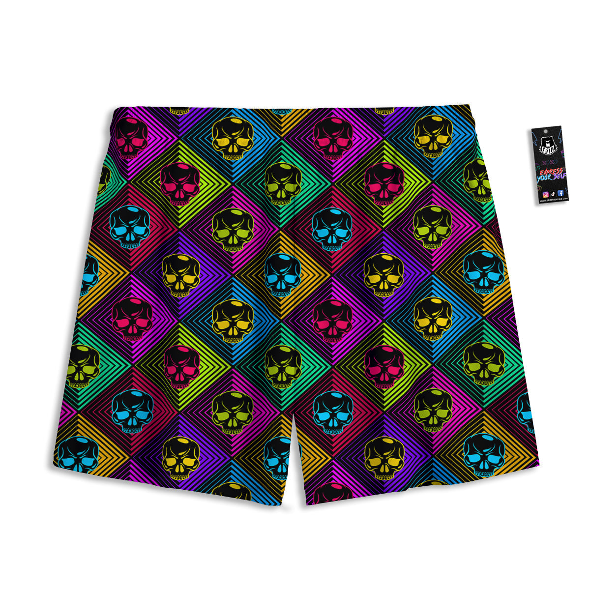 Sea Turtles Ethnic Print Mesh Shorts