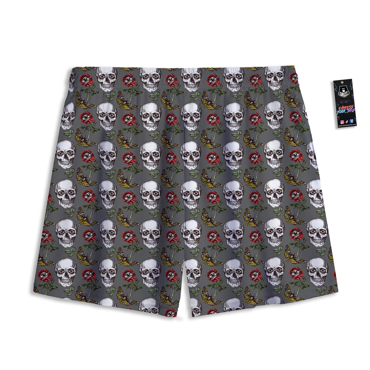 Serape Frida Kahlo Print Mesh Shorts