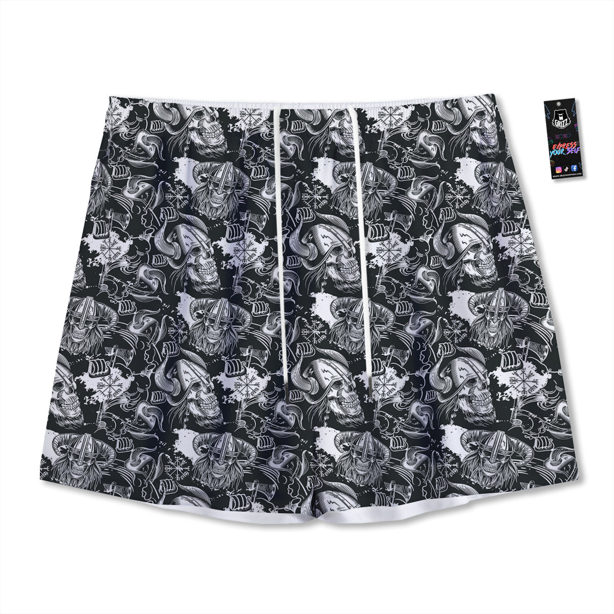 Serape Blanket Ethnic Print Pattern Mesh Shorts