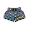 Skunk And Floral Print Pattern Muay Thai Boxing Shorts-grizzshop