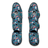 Skunk And Floral Print Pattern Muay Thai Shin Guards-grizzshop