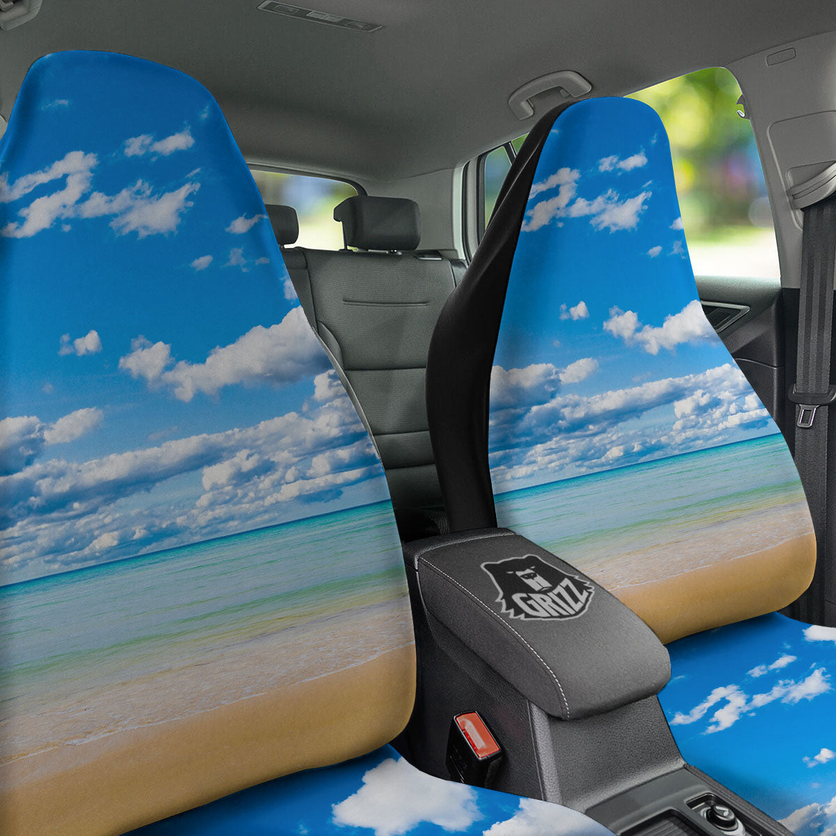 Sky And Sea Print Car Seat Covers-grizzshop