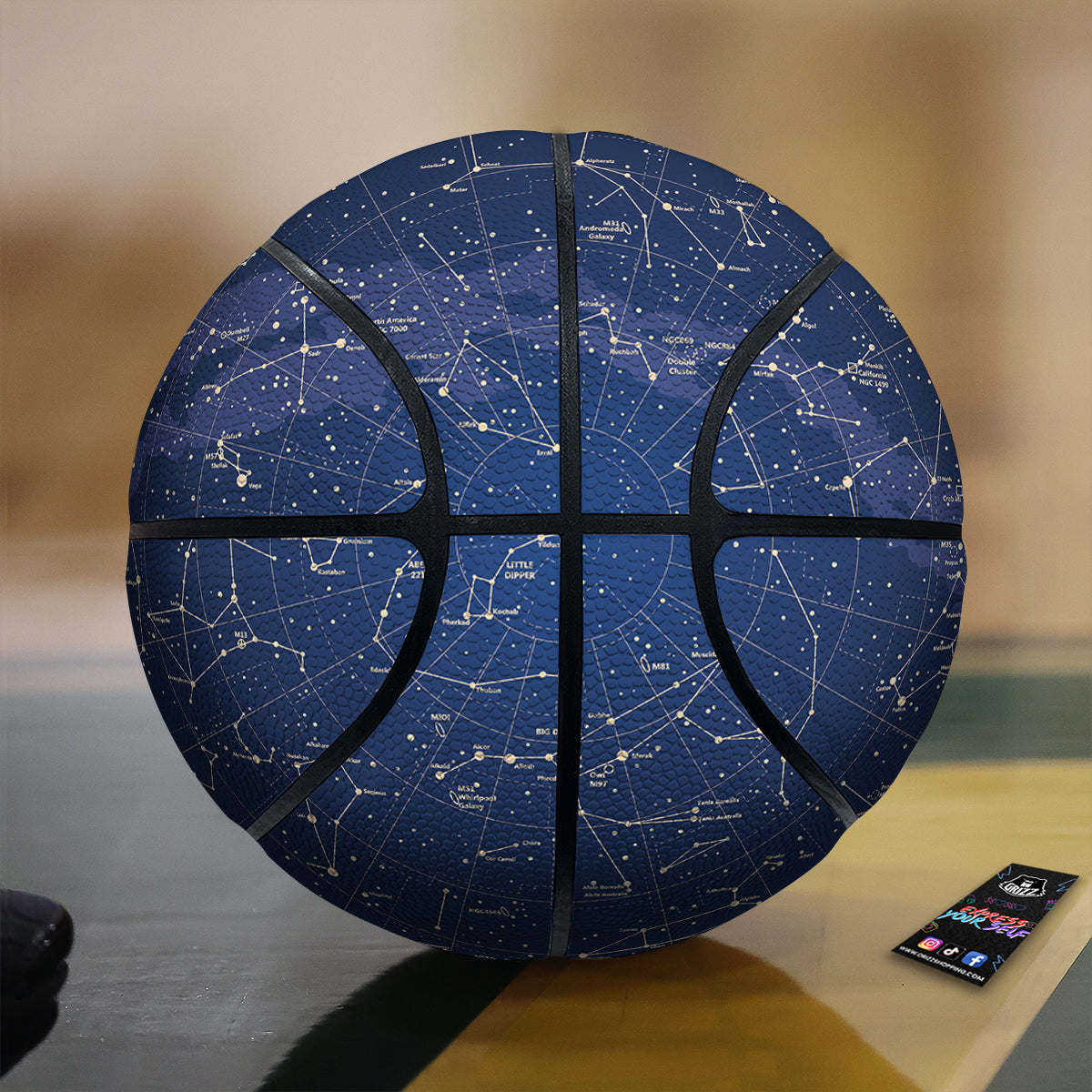Sky Map Constellation Print Basketball-grizzshop