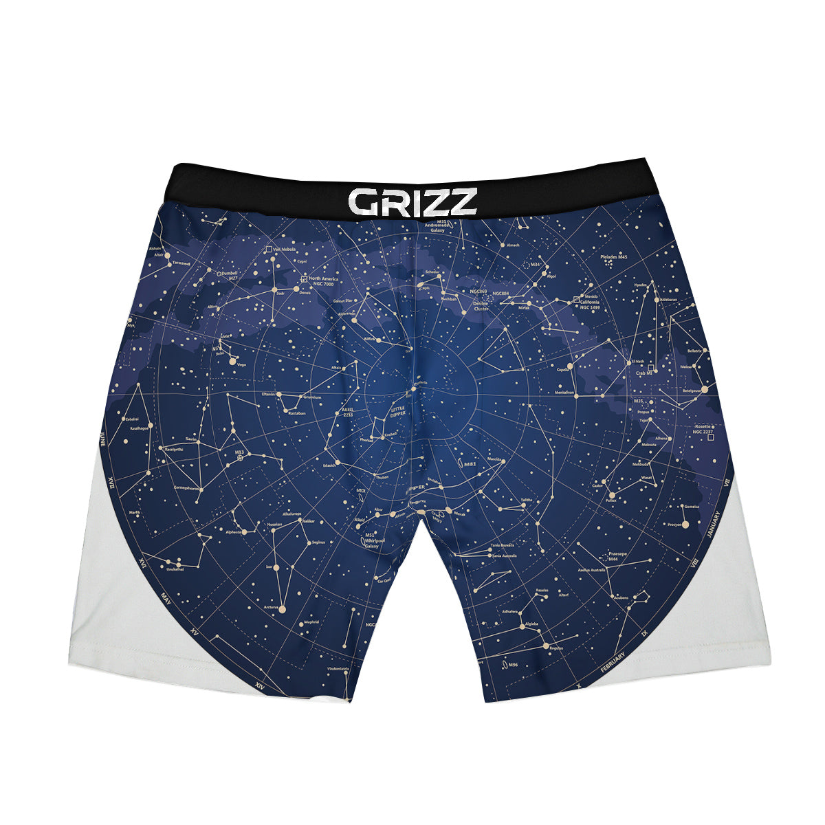 Sky Map Constellation Print Boxer Briefs-grizzshop