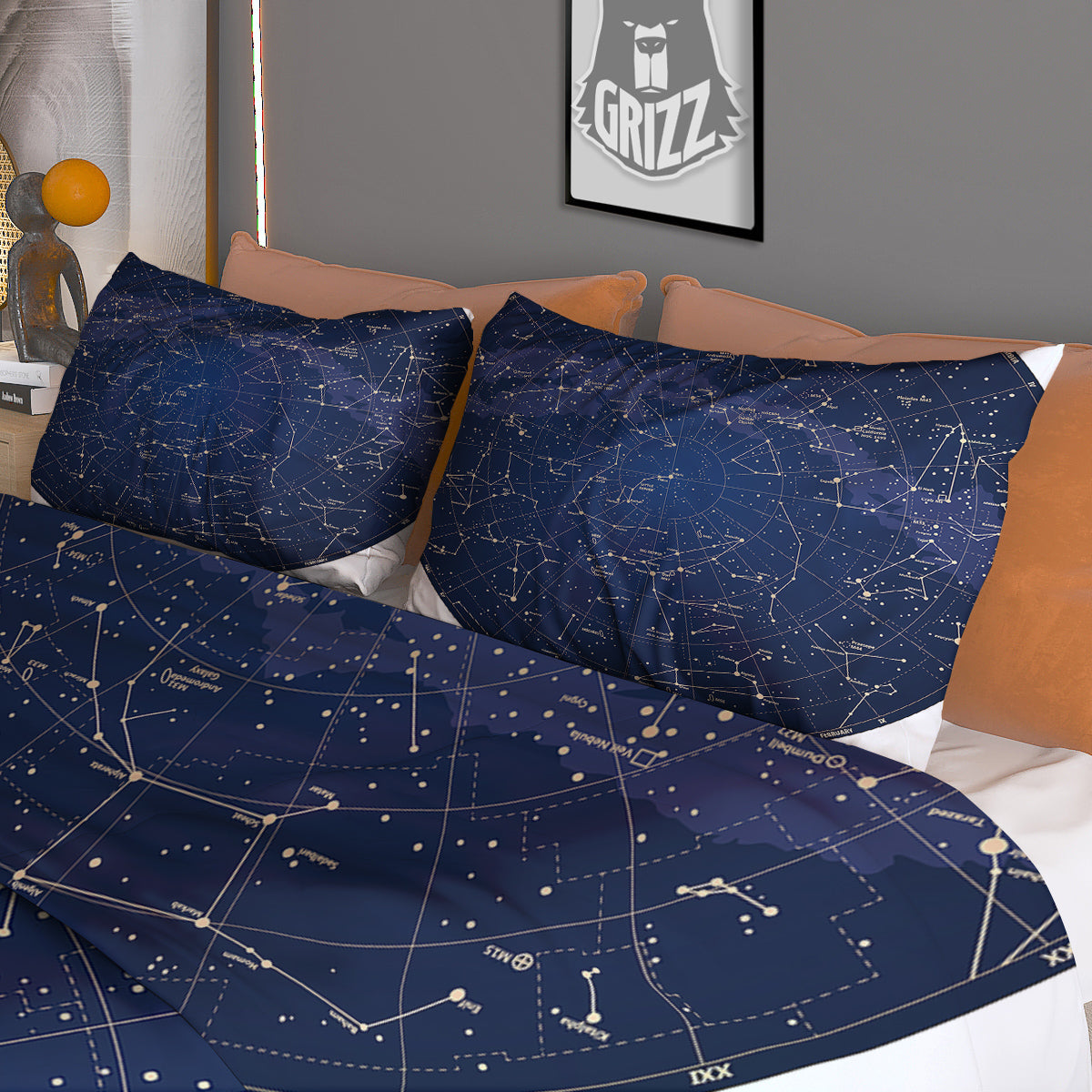 Scarf With Giraffe Print Pattern Duvet Cover Bedding Set