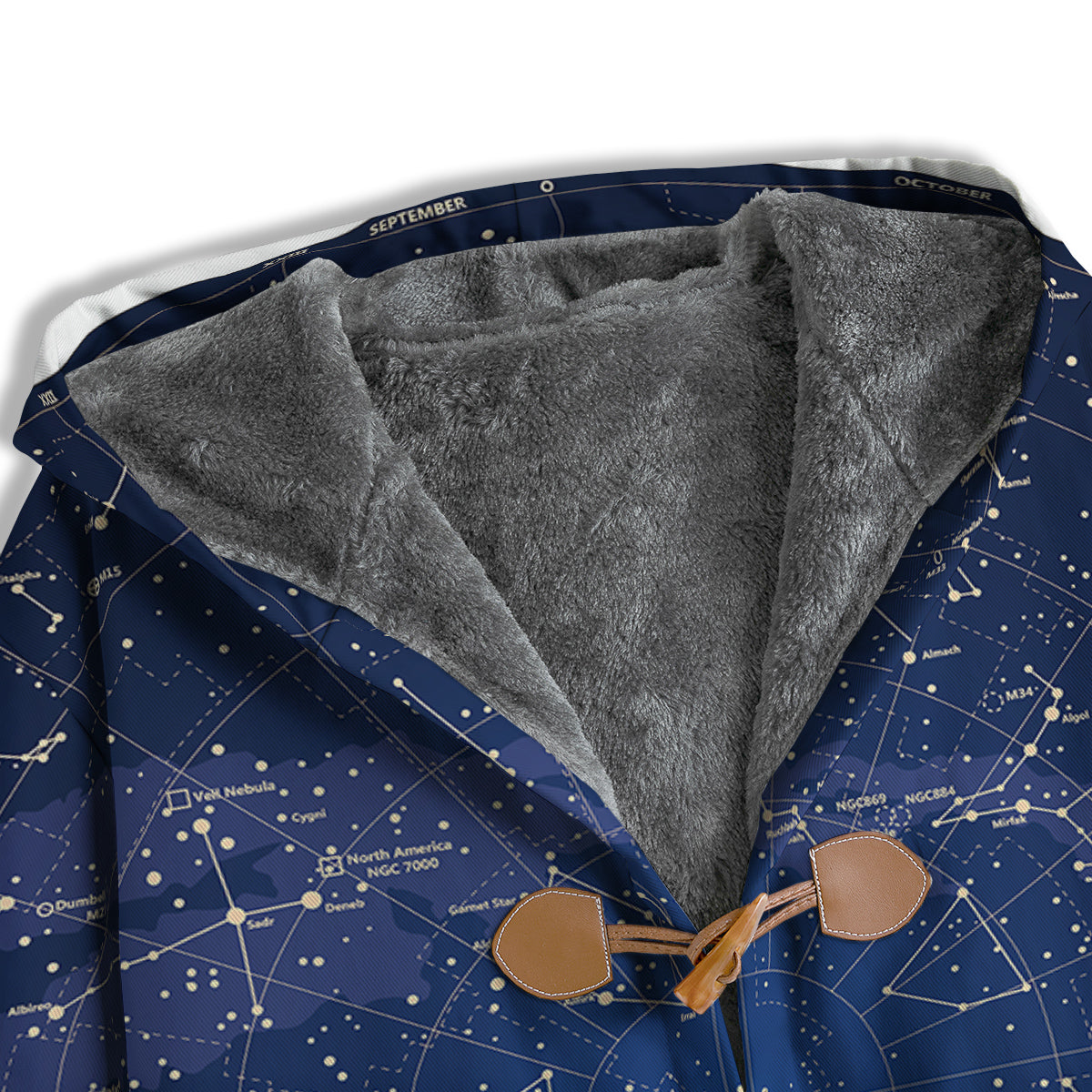 Sky Map Constellation Print Men's Windbreaker Jacket-grizzshop