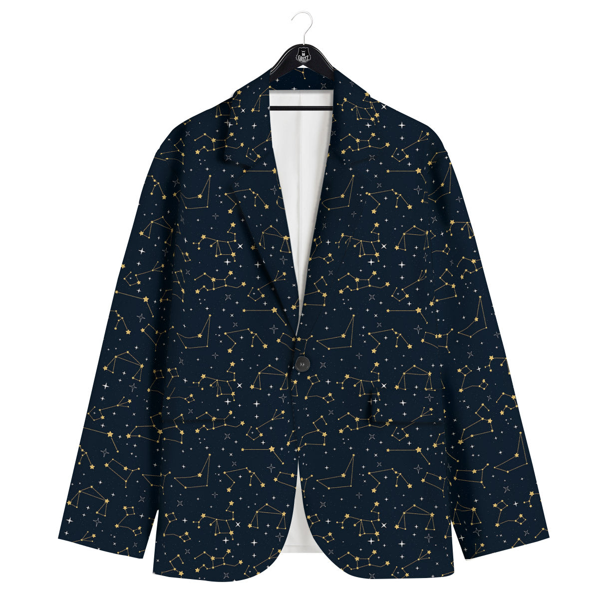 Sky Map Constellation Print Pattern Men's Sport Coat-grizzshop
