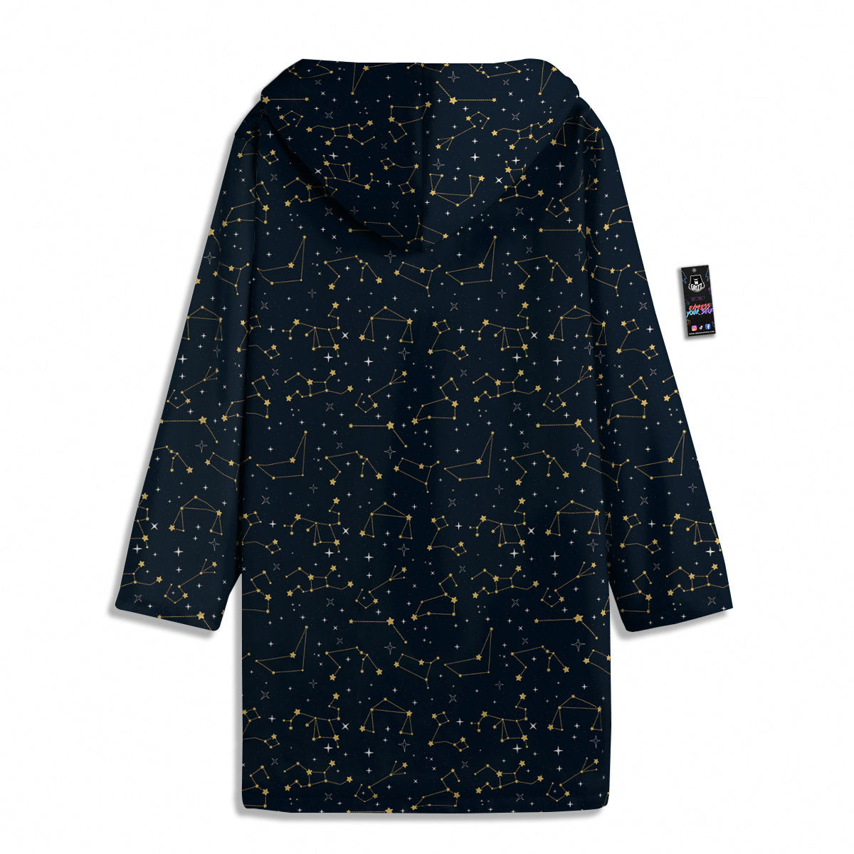 Sky Map Constellation Print Pattern Men's Windbreaker Jacket-grizzshop
