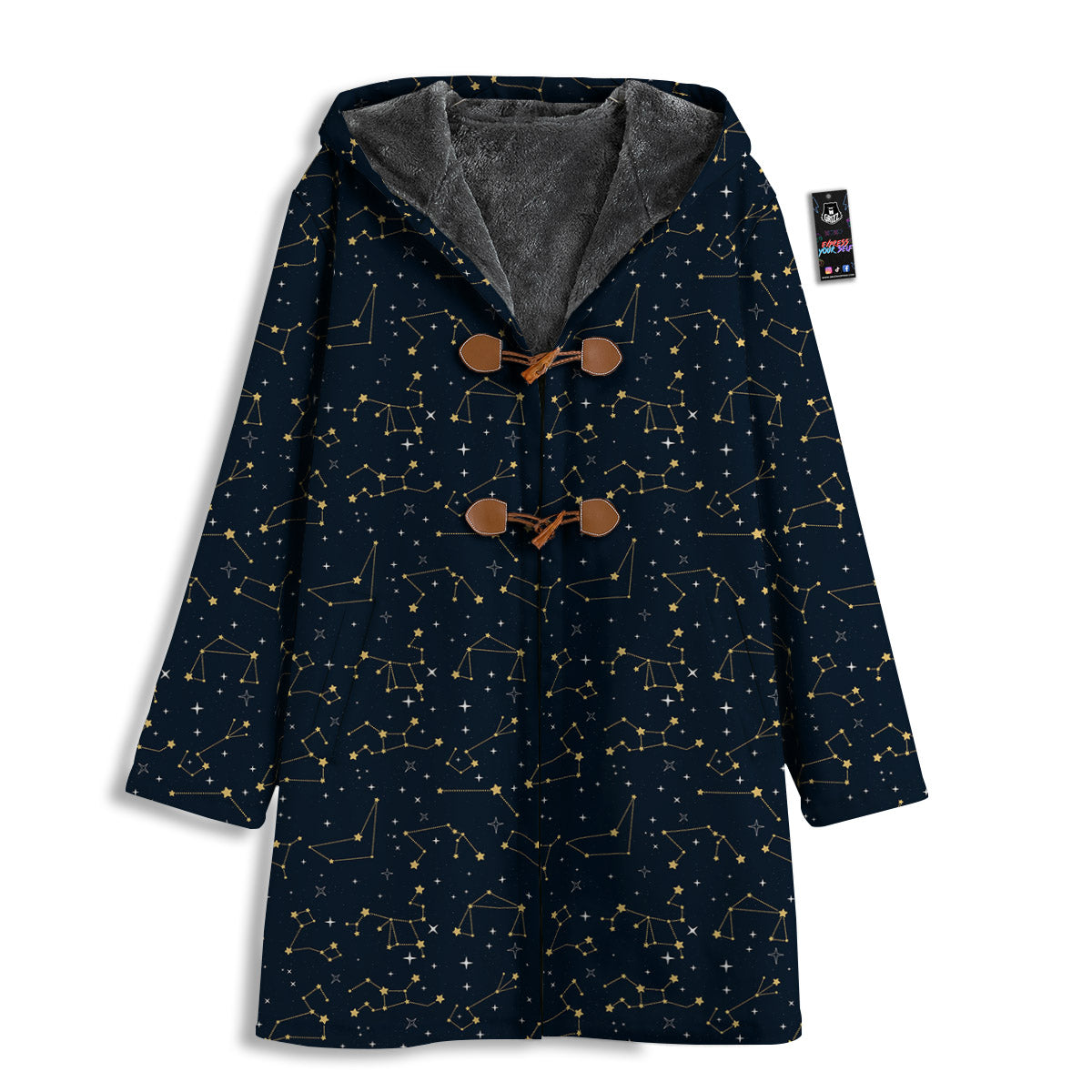 Sky Map Constellation Print Pattern Men's Windbreaker Jacket-grizzshop