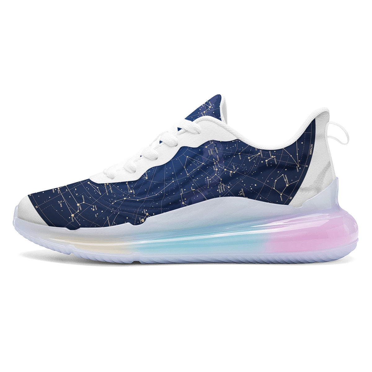 Sky Map Constellation Print Running Sneakers-grizzshop