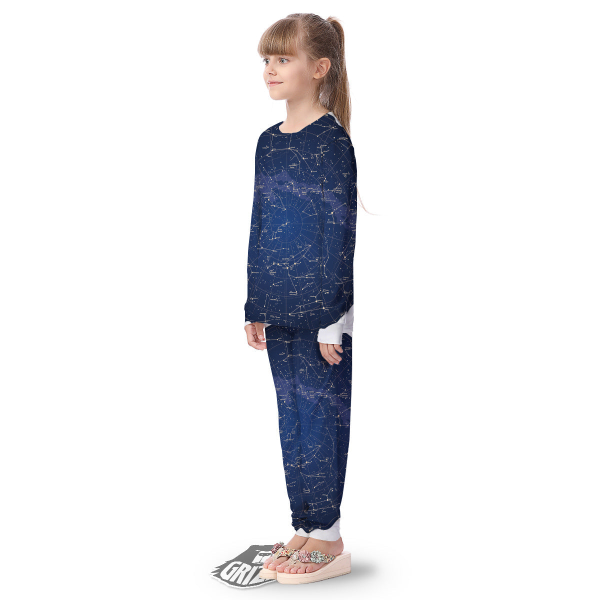 Sky Map Constellation Print copy Kid's Pajamas-grizzshop