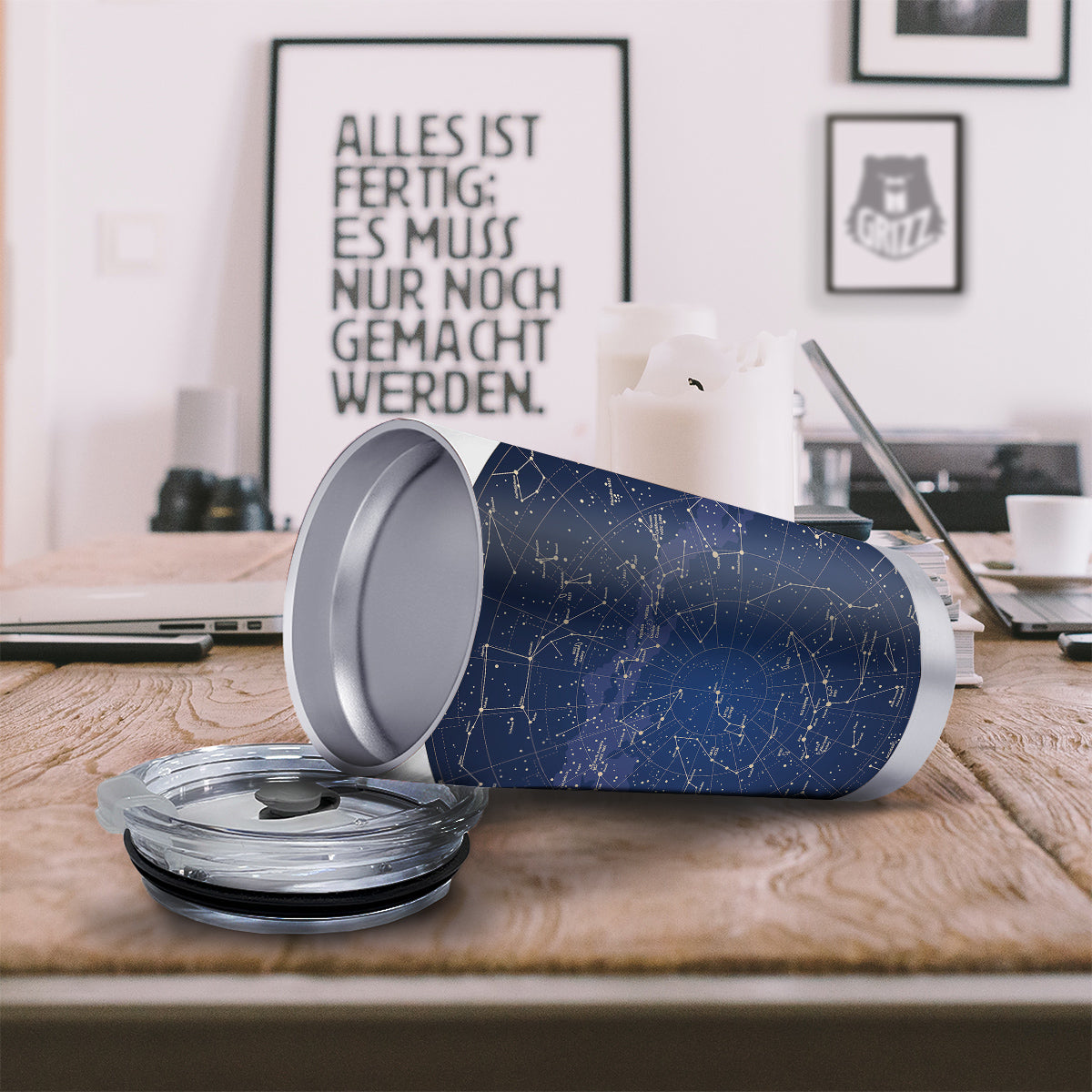 Sky Map Constellation Print copy Tumbler-grizzshop