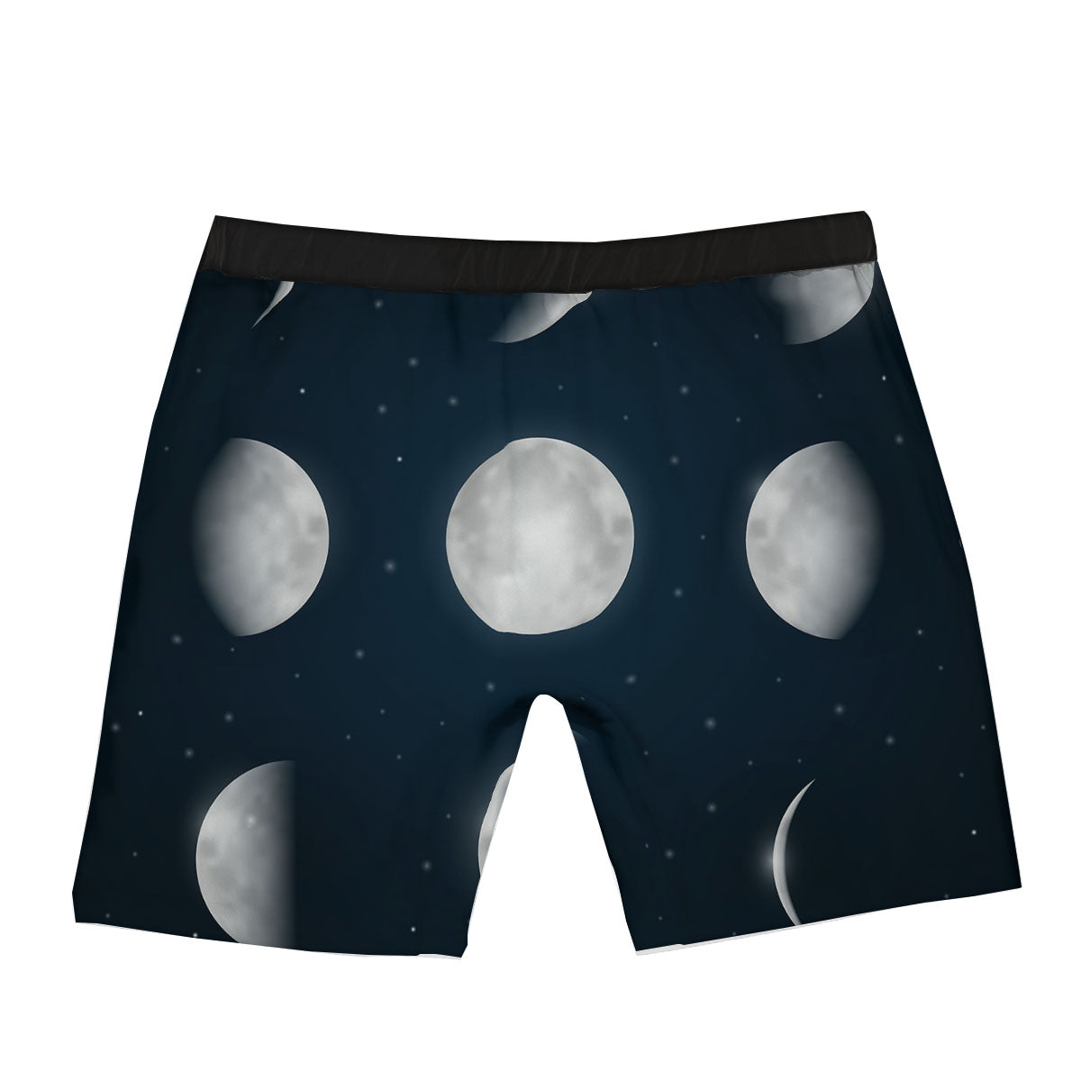 Sky Moon Night Phase Print Boxer Briefs-grizzshop