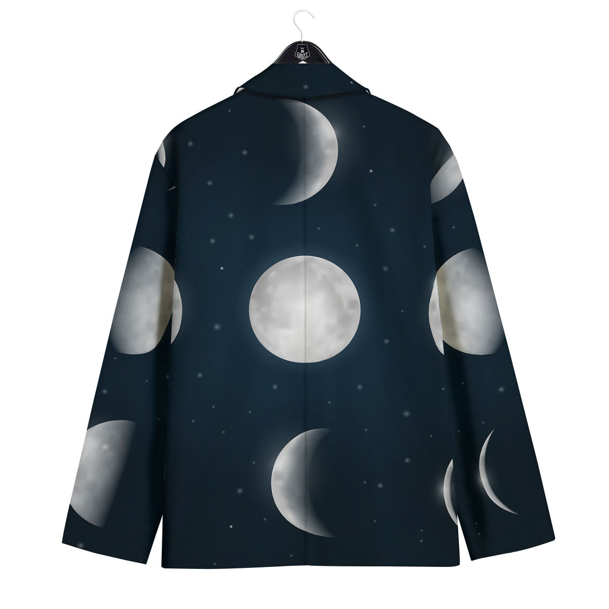 Sky Moon Night Phase Print Men's Sport Coat-grizzshop