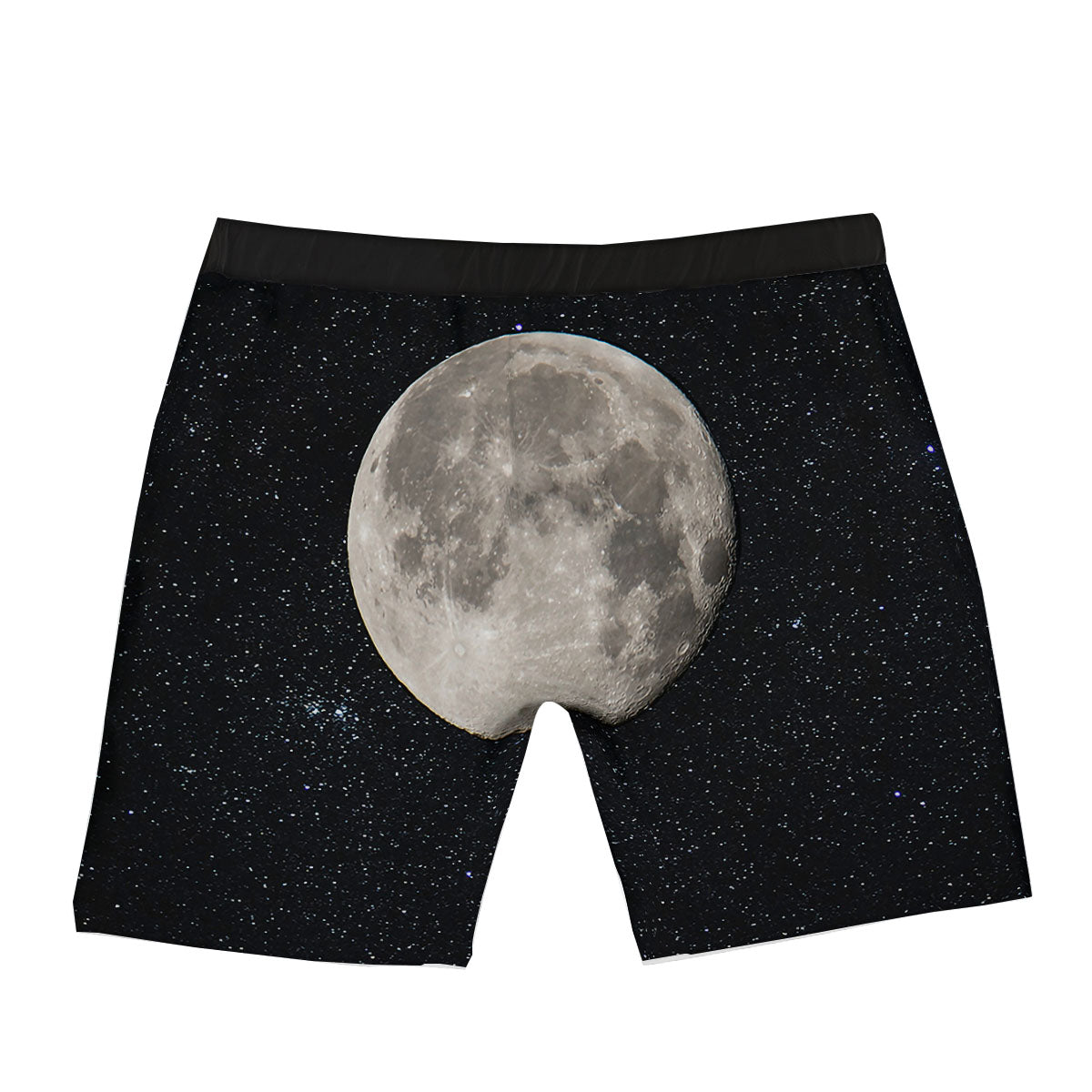 Sky Night Full Moon Print Boxer Briefs-grizzshop