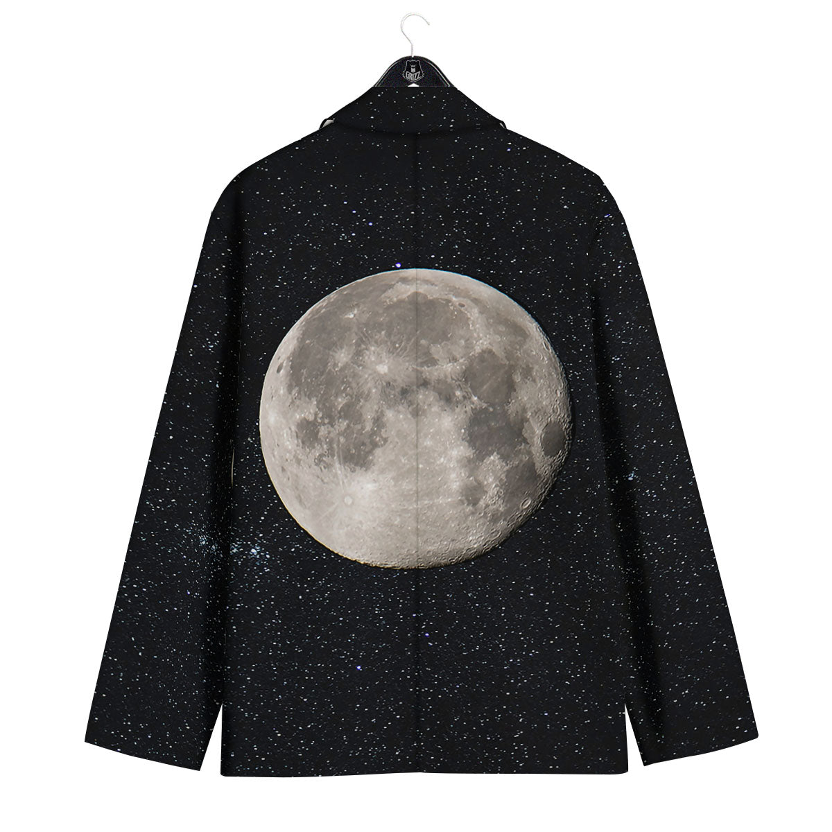 Sky Night Full Moon Print Men's Sport Coat-grizzshop