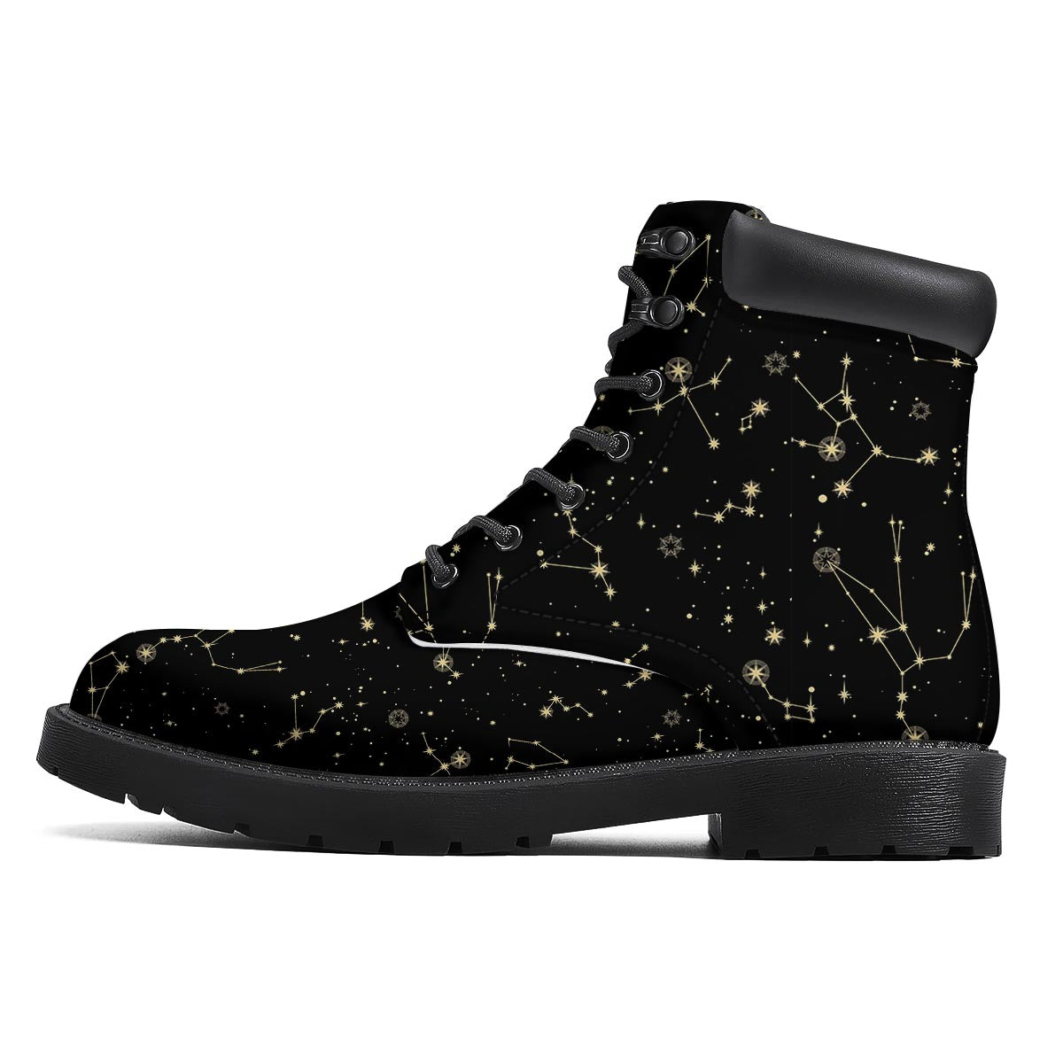 Sky Star Print Pattern Boots-grizzshop