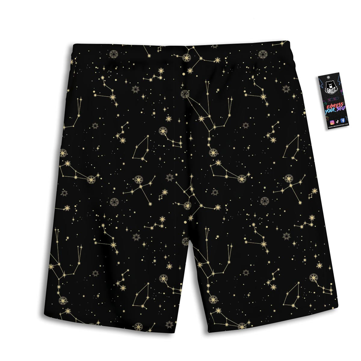 Sky Star Print Pattern Men's Athletic Shorts
