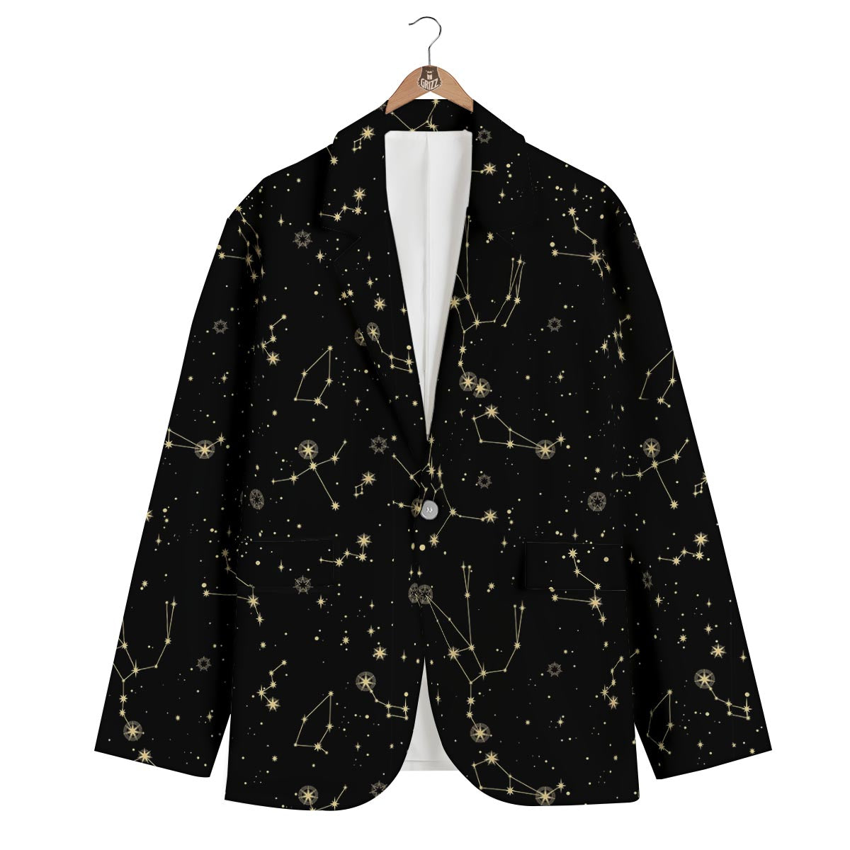 Sky Star Print Pattern Men's Blazer-grizzshop