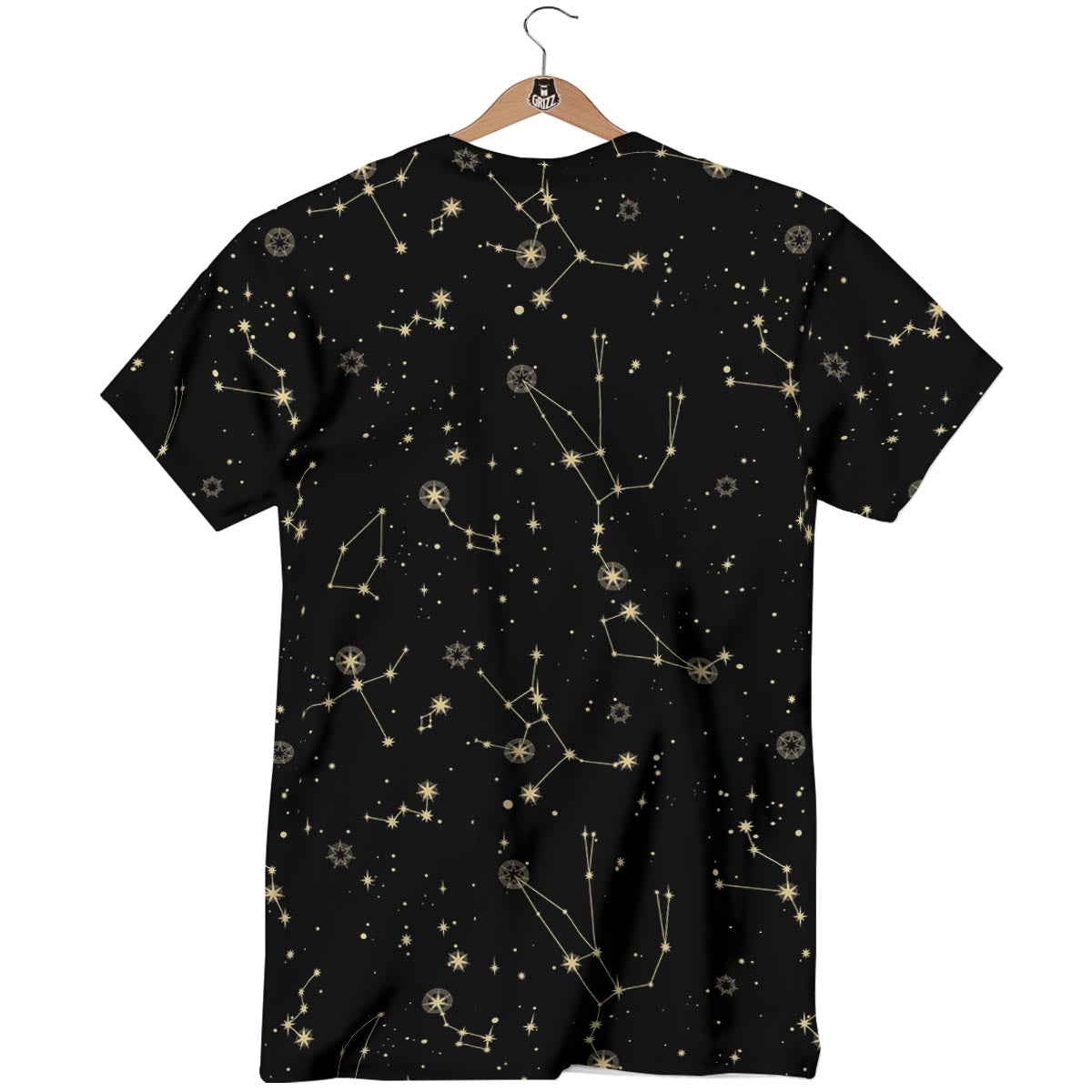 Sky Star Print Pattern T-Shirt-grizzshop
