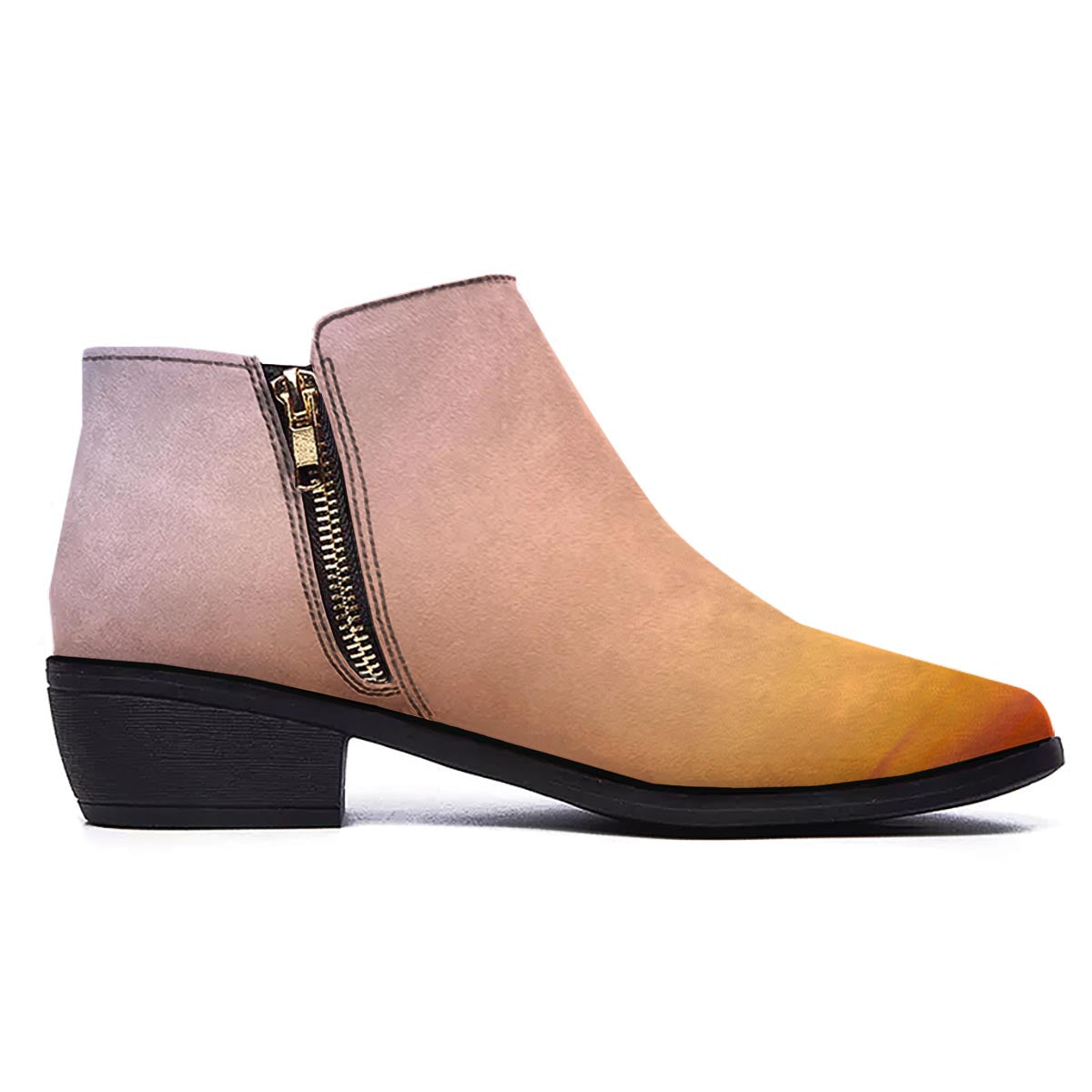 Sky Sunrise Print Ankle Boots-grizzshop