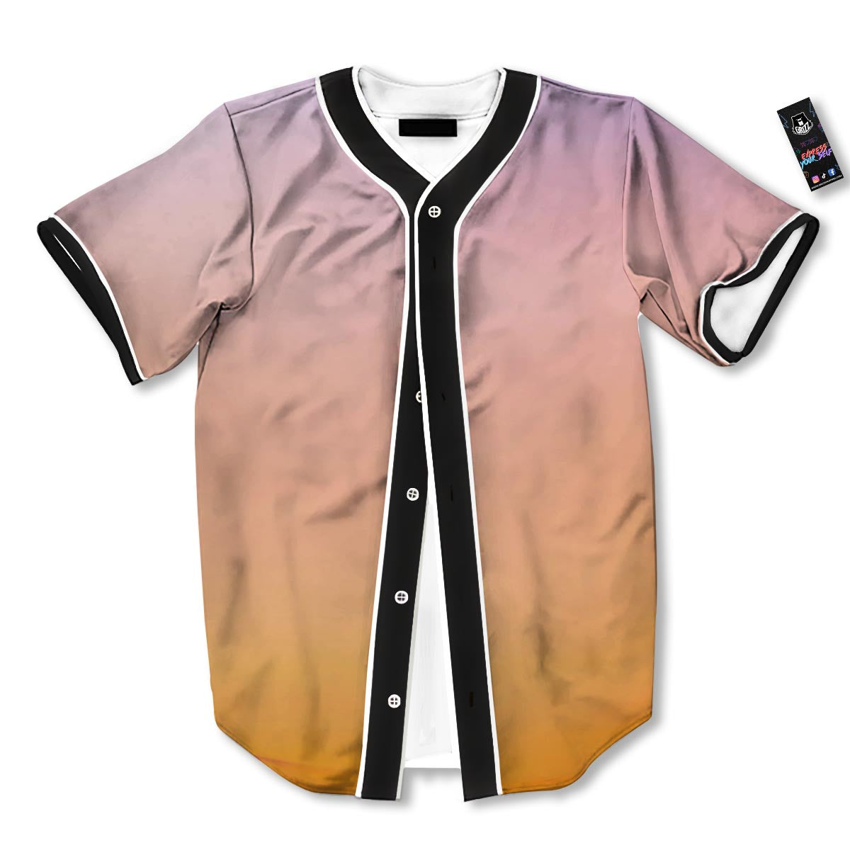 Sky Sunrise Print Baseball Jersey-grizzshop