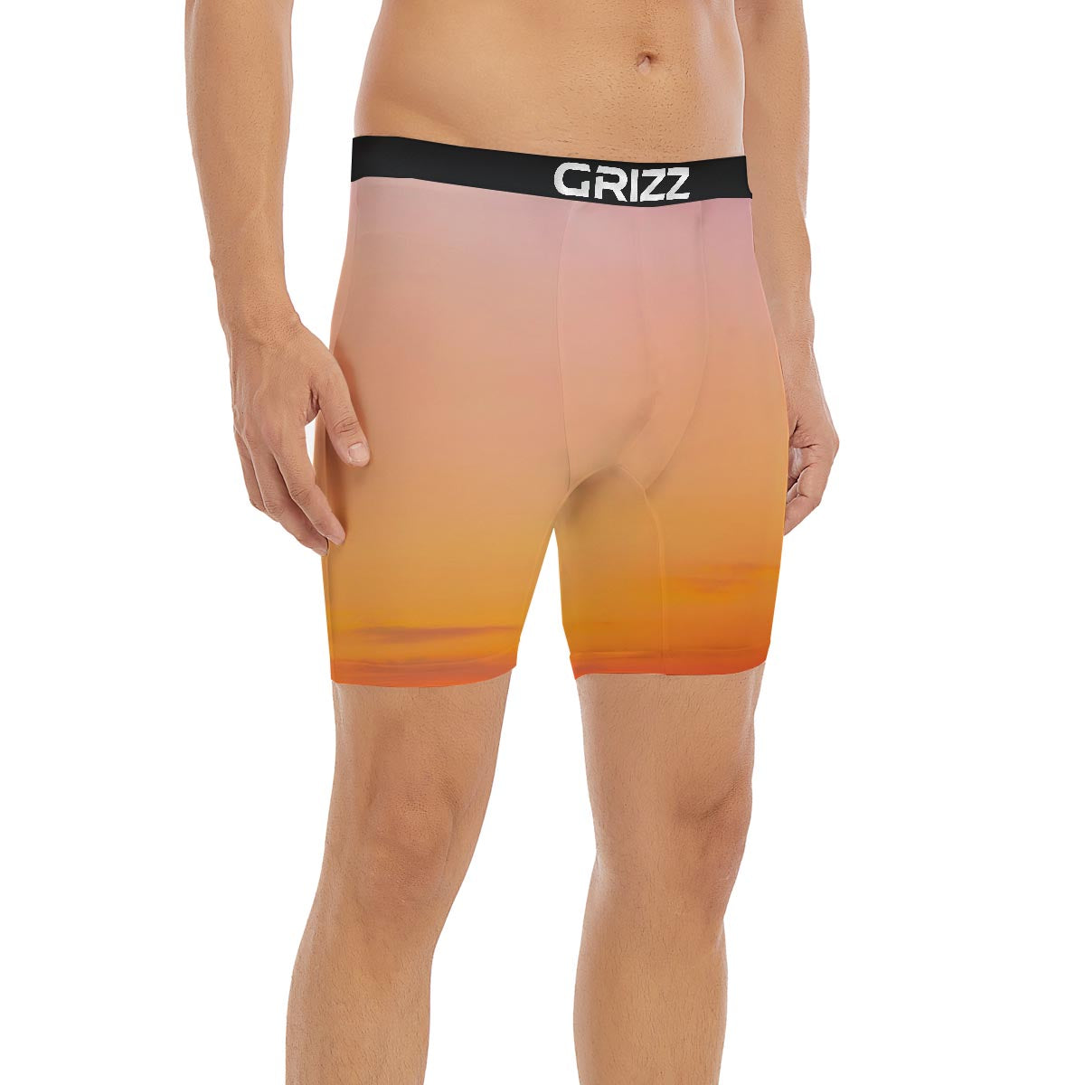 Sky Sunrise Print Boxer Briefs-grizzshop