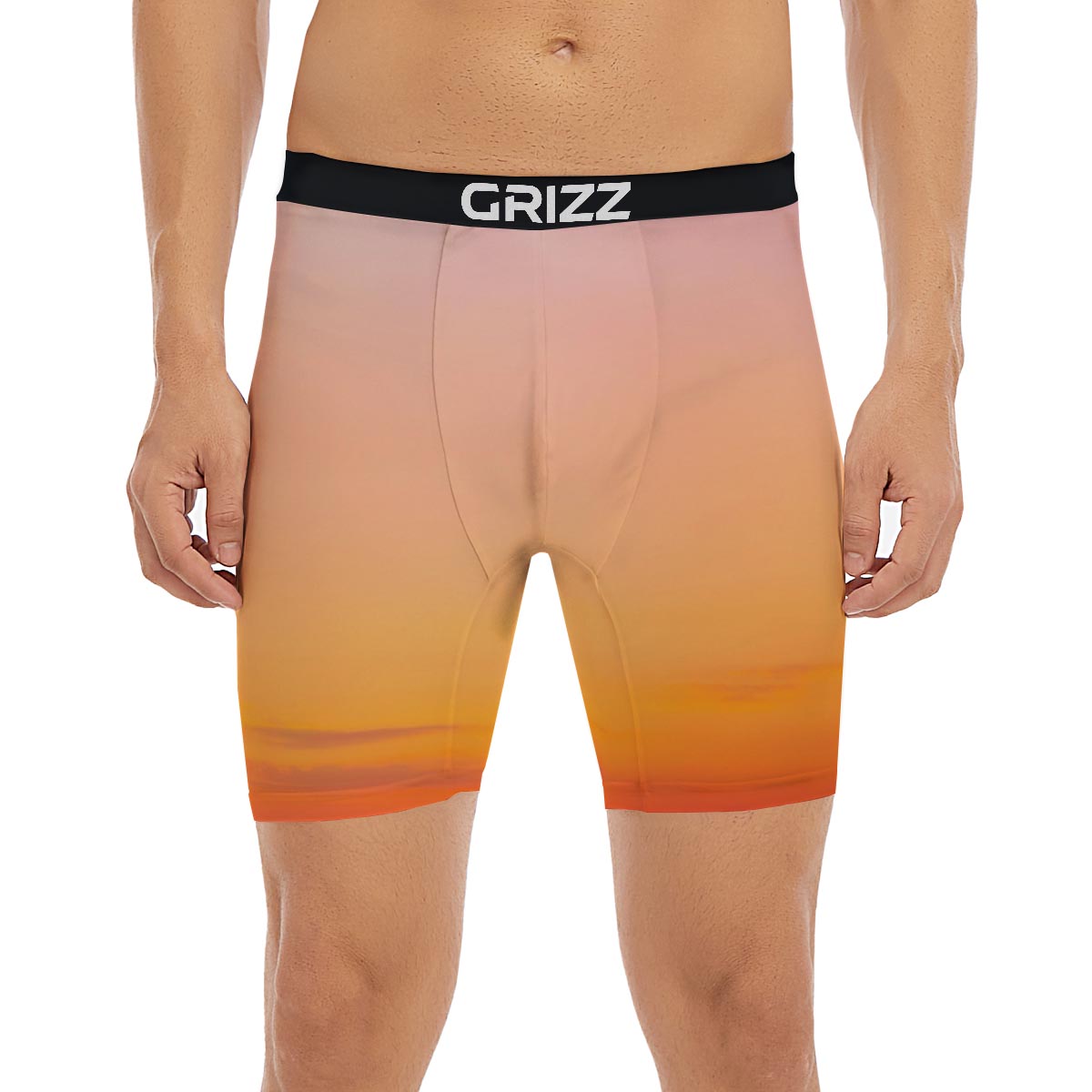 Sky Sunrise Print Boxer Briefs-grizzshop
