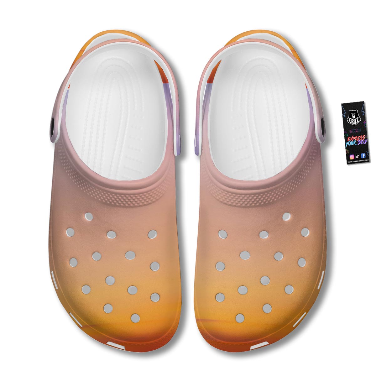 Sky Sunrise Print Clog-grizzshop