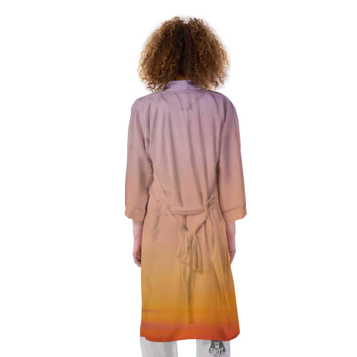 Sky Sunrise Print Kimono-grizzshop